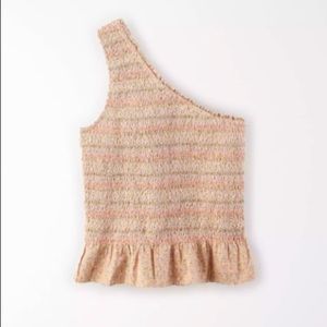 AE Smocked One Shoulder Top